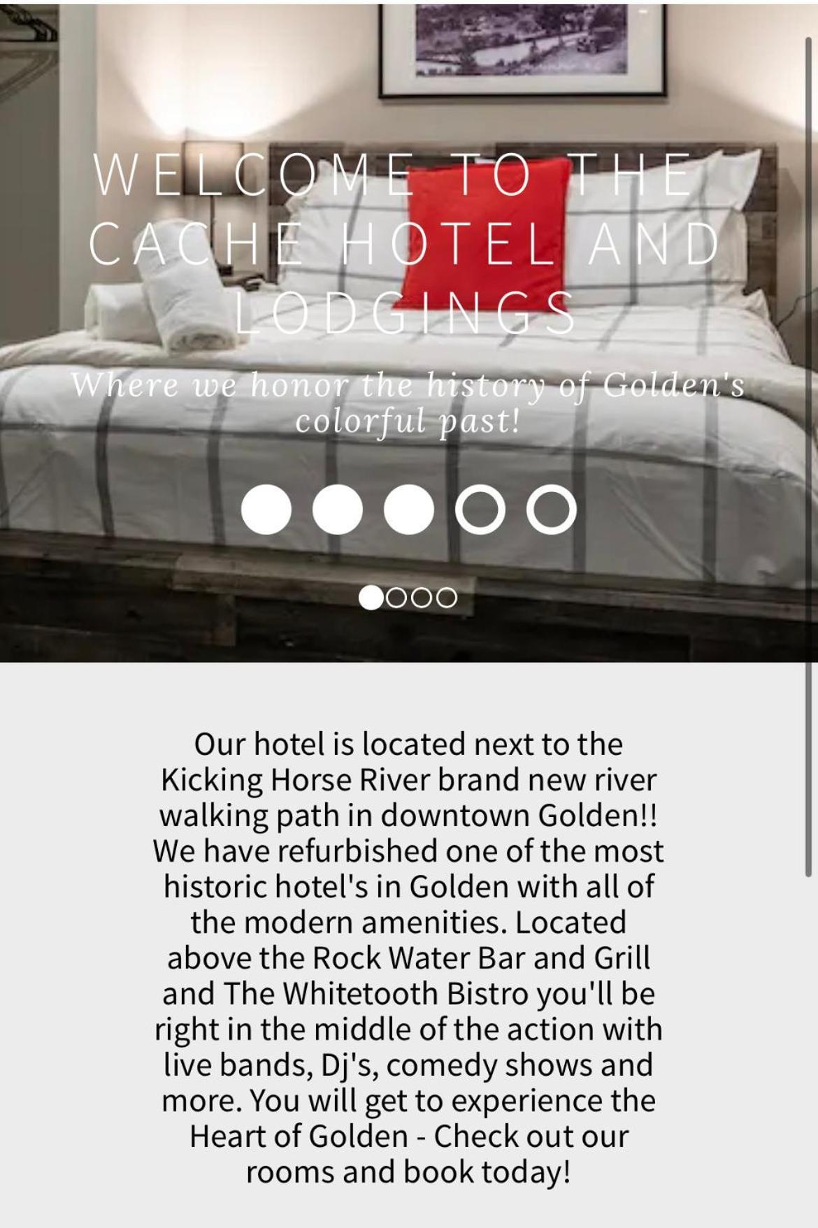 The Cache Hotel And Lodgings Golden Εξωτερικό φωτογραφία